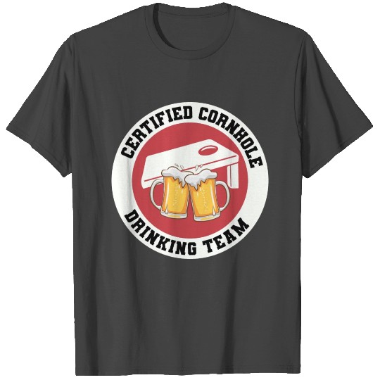 Cornhole Drinking Bean Bag Toss Outdoor Lawn Game T Shirts
