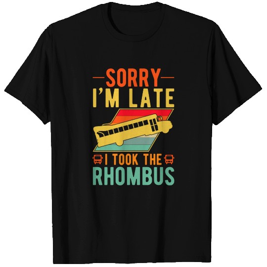 Math Teacher School Bus Driver Rhombus T Shirts