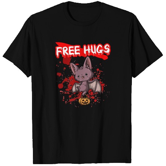 Free Hugs Halloween Sarcasm Scary Creepy Costume T Shirts