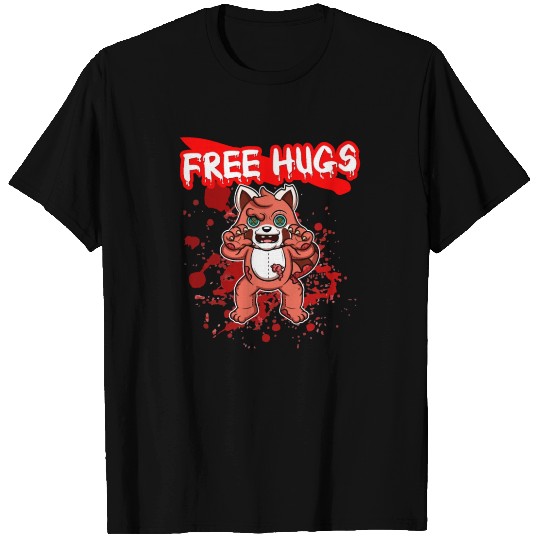 Free Hugs Halloween Sarcasm Scary Creepy Costume T Shirts