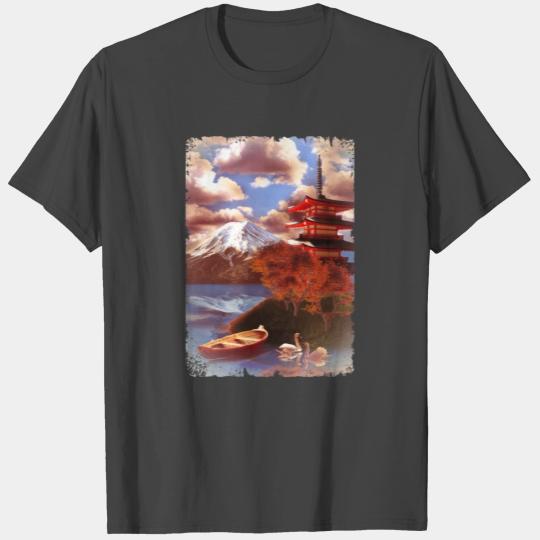 Volcano Mount Fuji Honshu Japanese Mountain T Shirts