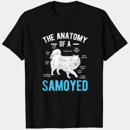 Anatomy Samoyed Siberia Pet Dog Animal Lover Gift T Shirts