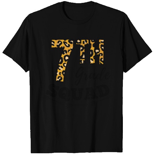 7th Grade Squad Leopard 7th Grade Teacher T Shirts