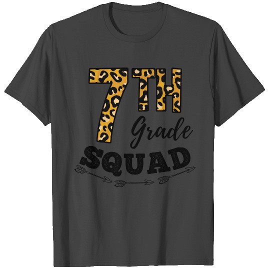 7th Grade Squad Leopard 7th Grade Teacher T Shirts
