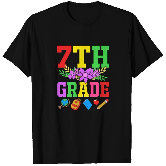 Flower Design Teacher Students 7th Grade T Shirts
