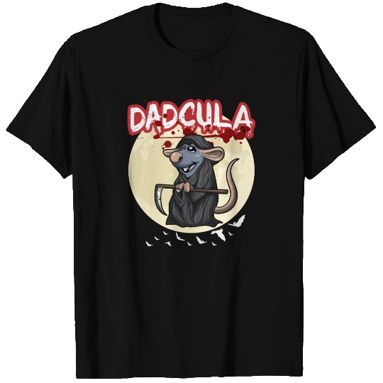 Dadcula Dracula Vampire Dad Funny Halloween Party T Shirts