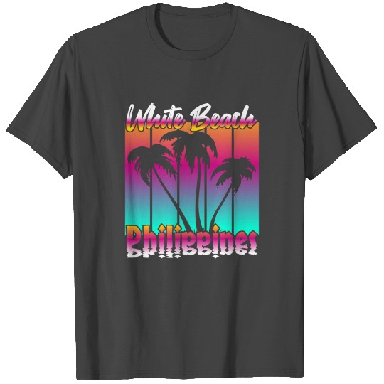vintage white beach philippines T Shirts