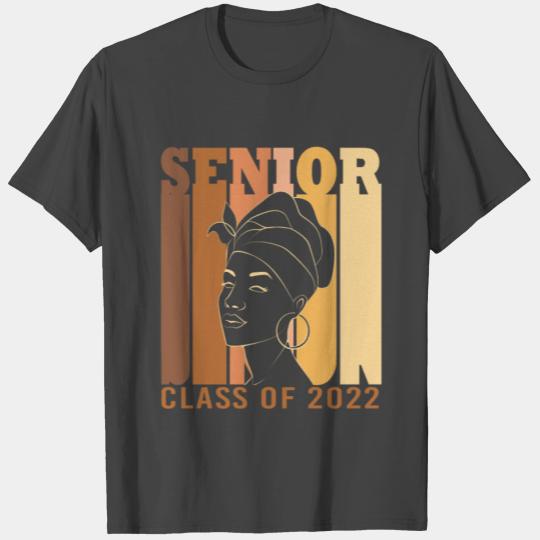 Black Melanin For Women High School Senior 2022 T Shirts