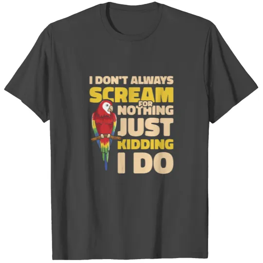 Macaw Parrot Bird Macaw Lover Tropical Zoo Animal T Shirts