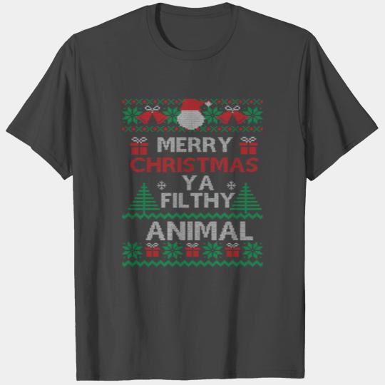 Merry Christmas Animal Filthy Ya T Shirts