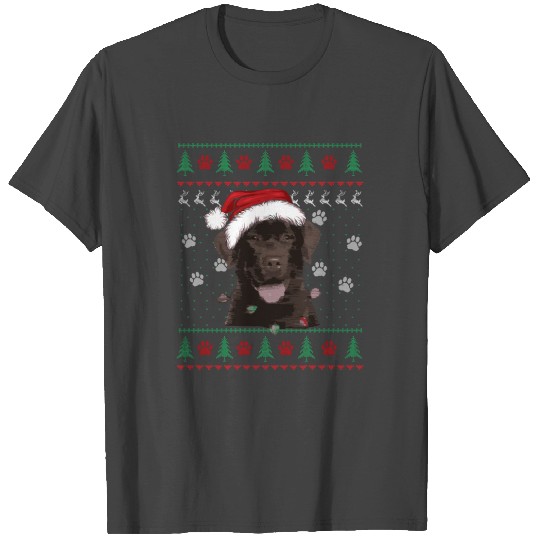 Chocolate Labrador Christmas Ugly Lab Dog Lover T Shirts