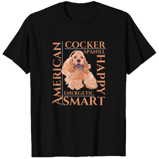 American Cocker Spaniel Dog Traits - dog theme gif T Shirts