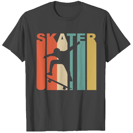 Retro 1970'S Style Skater Skateboarder Skateboardi T Shirts