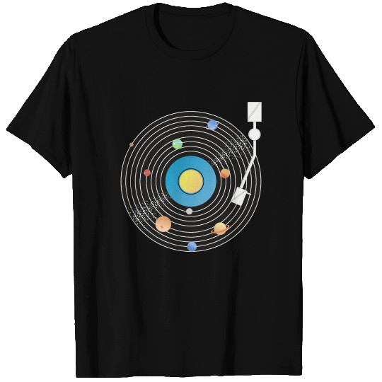 Solar System Vinyl Record T Shirts