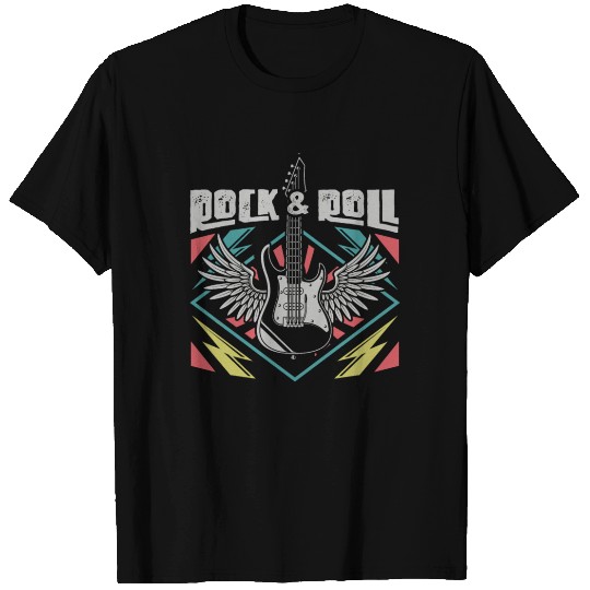 Rock and Roll Music Lover Guitar Player T Shirts