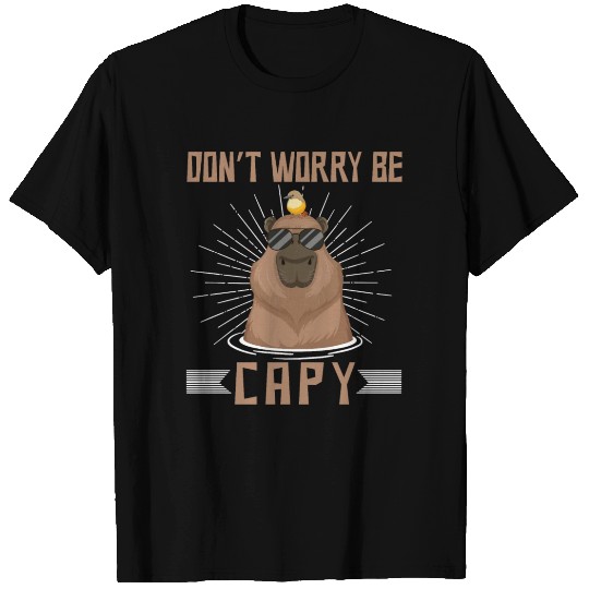Happy Capybara Lover Rodent Animal T Shirts