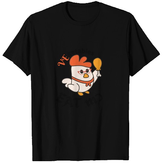 EAT VEGETABLES design T Shirts