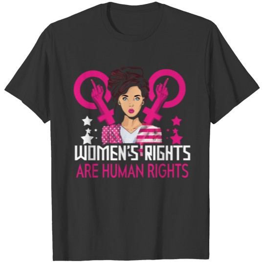 Pink Human Rights Feminist Right Women Equality T Shirts