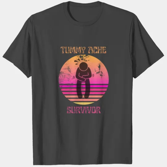 Vintage Tummy Ache Survivor T Shirts