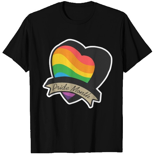 Pride Month LGBTQ Sticker T Shirts