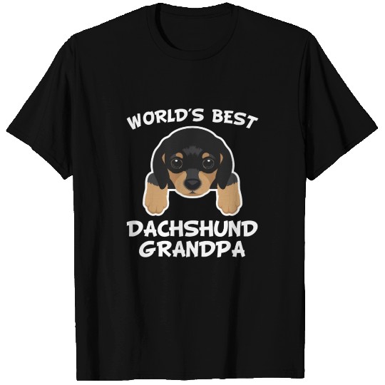 World'S Best Dachshund Grandpa Dog Granddog T Shirts