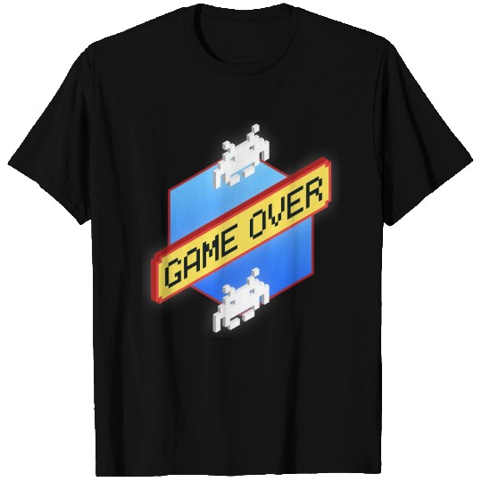 Retrowave, retro 80s: Game Over T Shirts