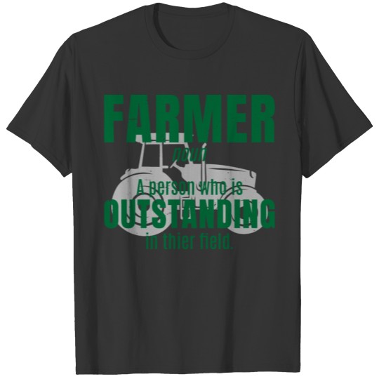 Farmer Definition Noun Farmer Agriculture Tractor T Shirts