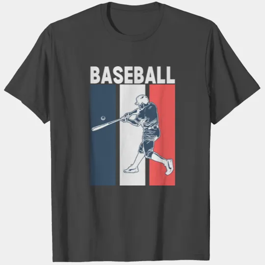 Retro Modern Bold Baseball T Shirts