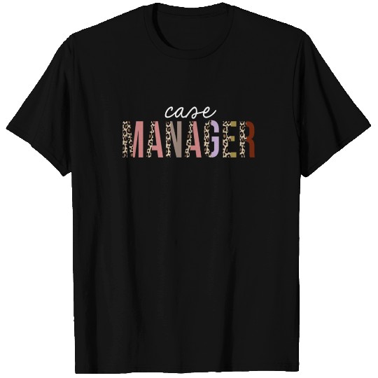 Case Manager Leopard Print Funny Gift T Shirts