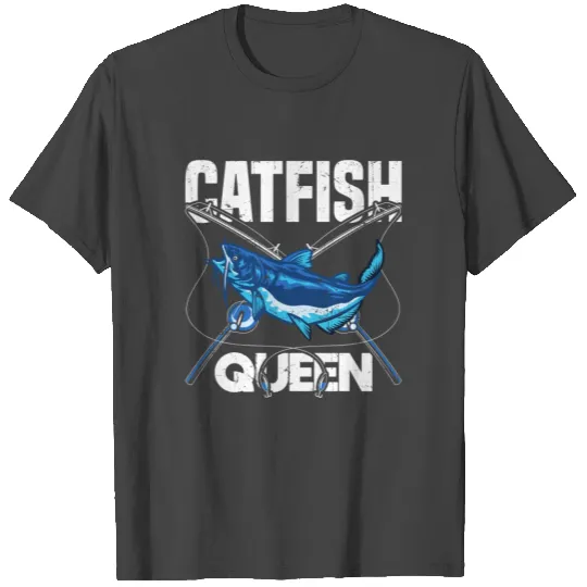 Wels Catfish Design For A Catfish Queen T Shirts