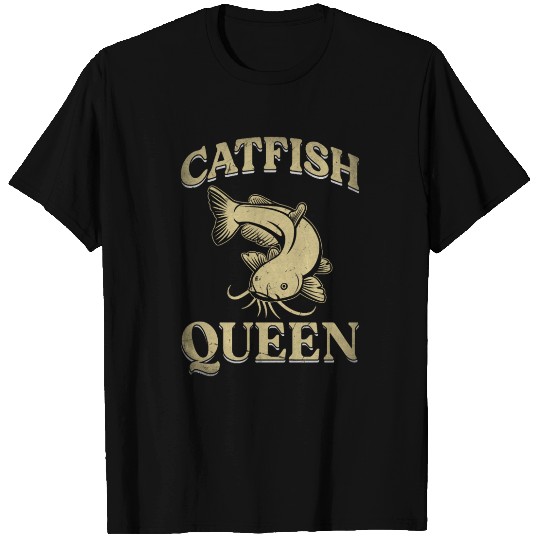 Wels Catfish Design For A Catfish Queen T Shirts