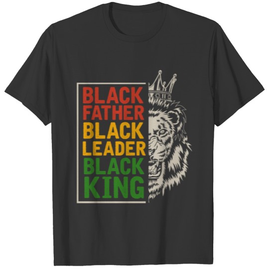 Black Dad Men Afro Lion African Daddy T Shirts
