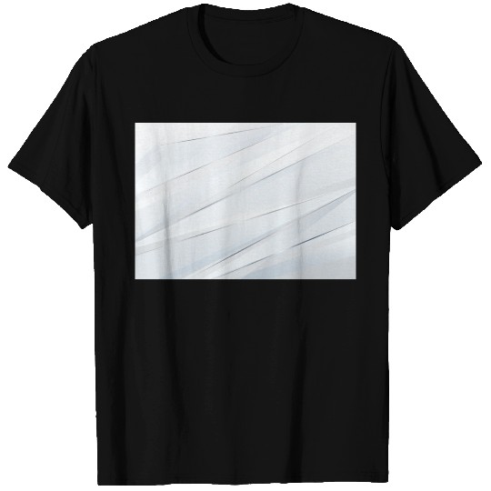Luxury White Silver Stripes T Shirts