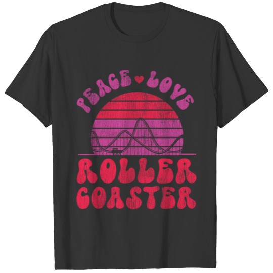 Roller Coaster Girl Retro Vintage T Shirts