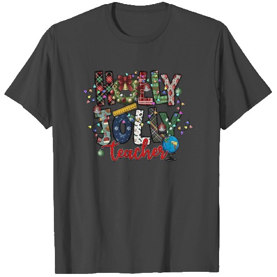 Holly Jolly Teacher T Shirts