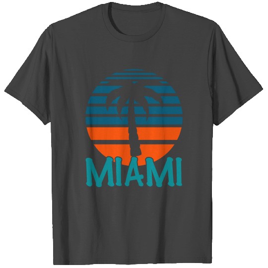 Miami Beach Retro Vintage Tropical T Shirts