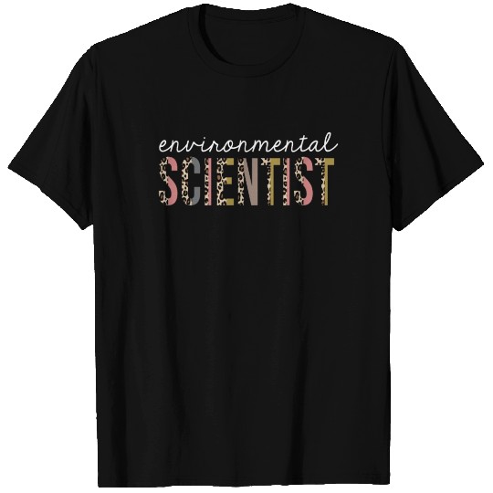 Environmental Scientist Leopard Print Funny Gift T Shirts