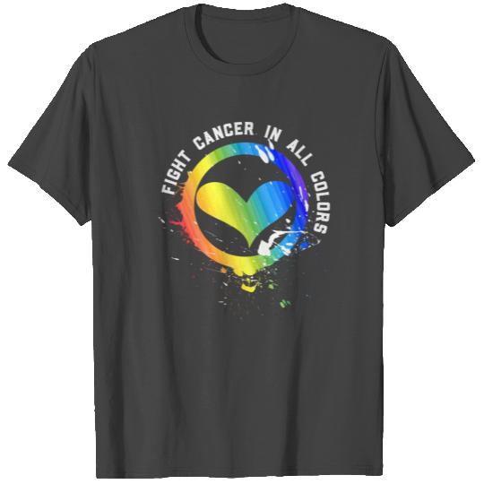 Cancer Sucks In Every Color Fighter Fight Support T Shirts