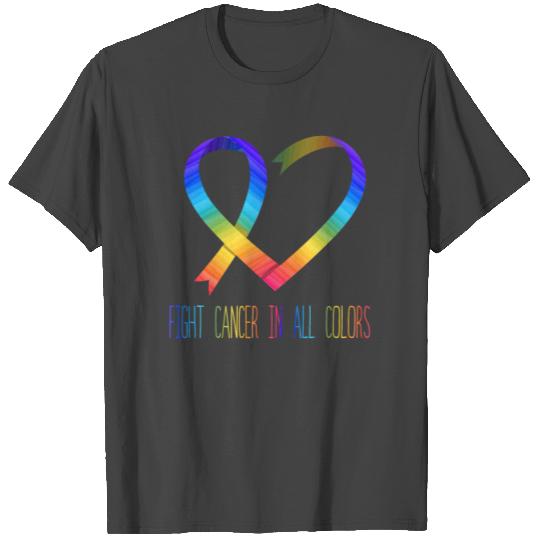 Cancer Sucks In Every Color Fighter Fight Support T Shirts