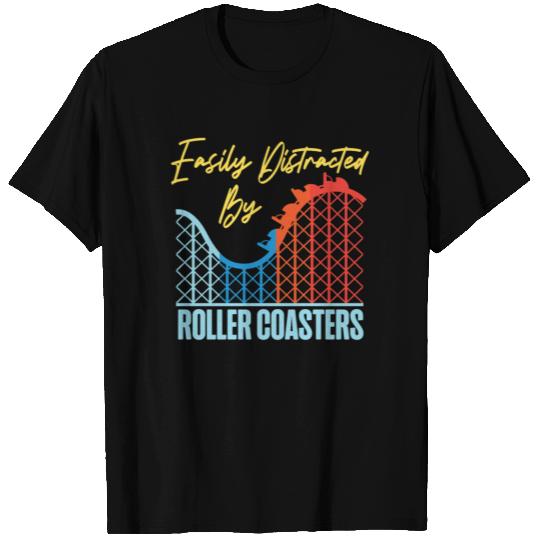 Roller Coaster Easily Distracted T Shirts