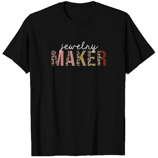 Jewelry Maker Leopard Print Funny Gift T Shirts