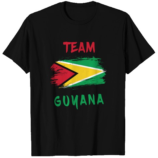 Team Guyana flags design T Shirts
