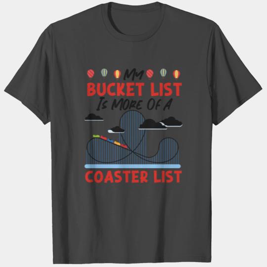 Roller Coaster Bucket List My T Shirts