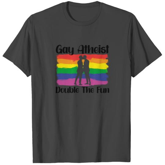 Gay LGBTQ Atheist Atheism Anti Religion Securalism T Shirts