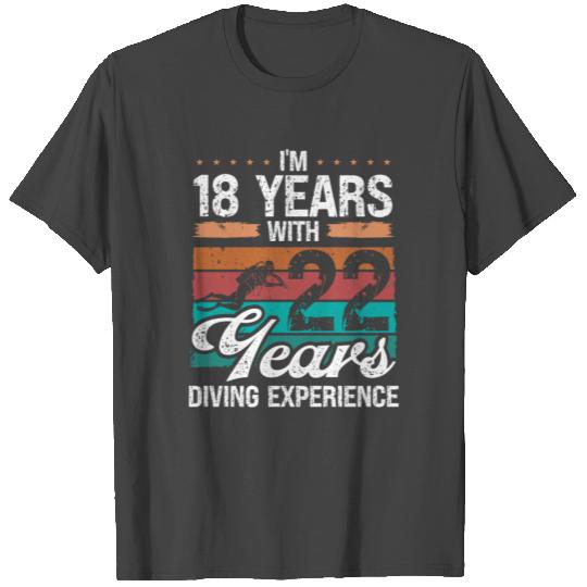 40 Birthday Idea Scuba Diving 40 Year Old Diver T Shirts