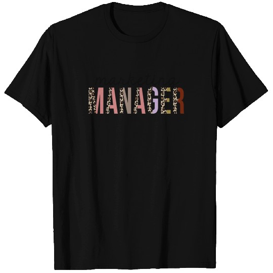 Marketing Manager Leopard Print Funny T Shirts