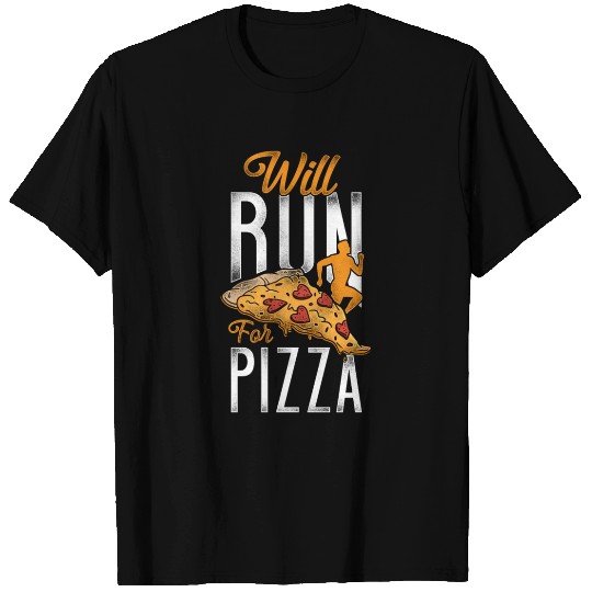 Running Runner Half Marathon Pizza T Shirts
