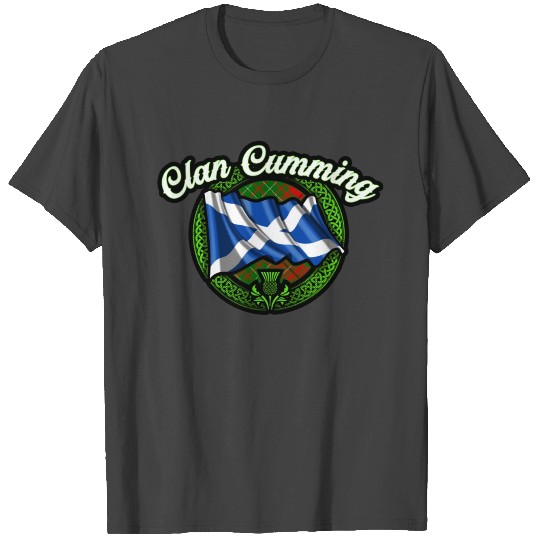Clan Cumming Tartan Scottish St Andrews Flag T Shirts