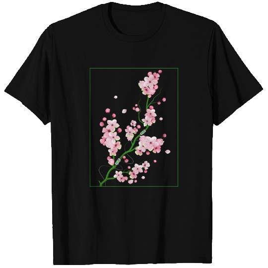 Biopunk Sakura Cherry Blossom Biopunk Aesthetic T Shirts