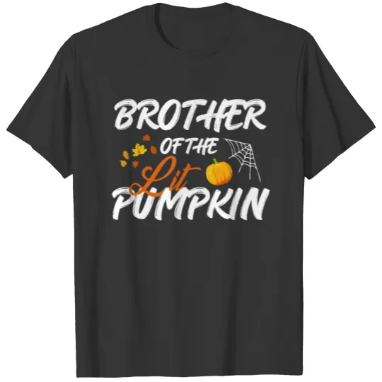 Brother Lit Pumpkin Halloween Costume T Shirts